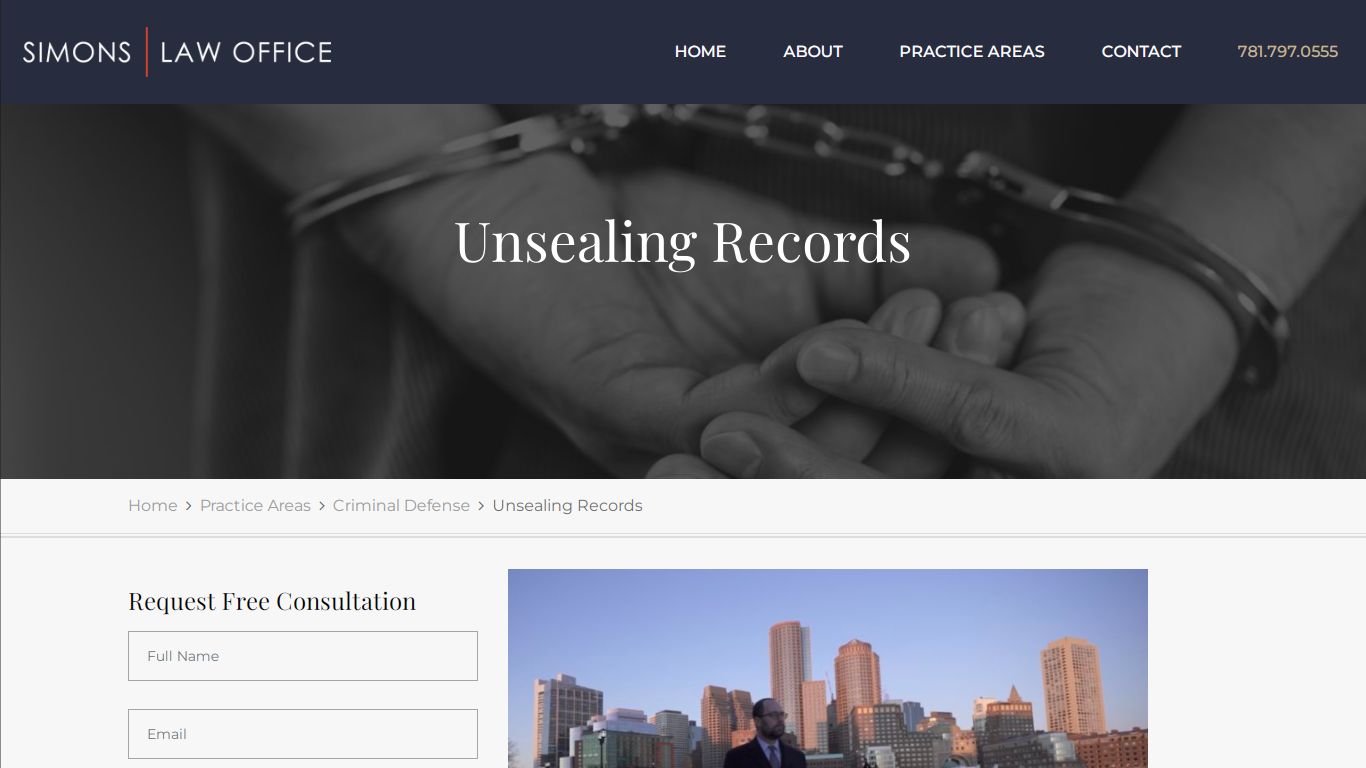 Unsealing Records - Boston MA Criminal Defense Attorneys | Simons Law ...